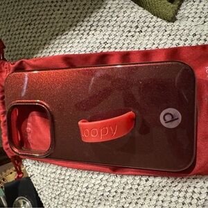 Maroon shimmer loopy iPhone 15 pro